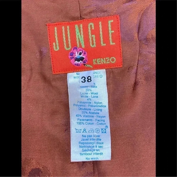 Kenzo jungle wool embroided jacket small - Picture 10 of 14